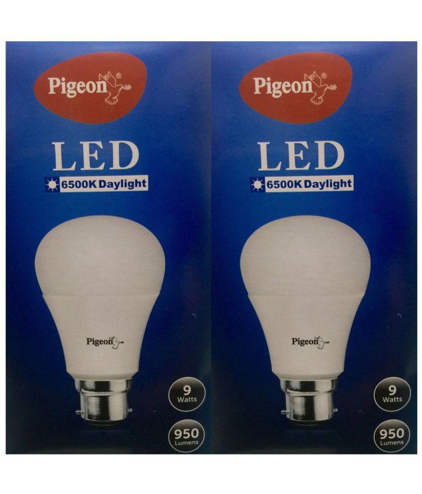 Pigeon 9W Pack of 2 LED Bulbs Buy Pigeon 9W Pack of 2 LED Bulbs at