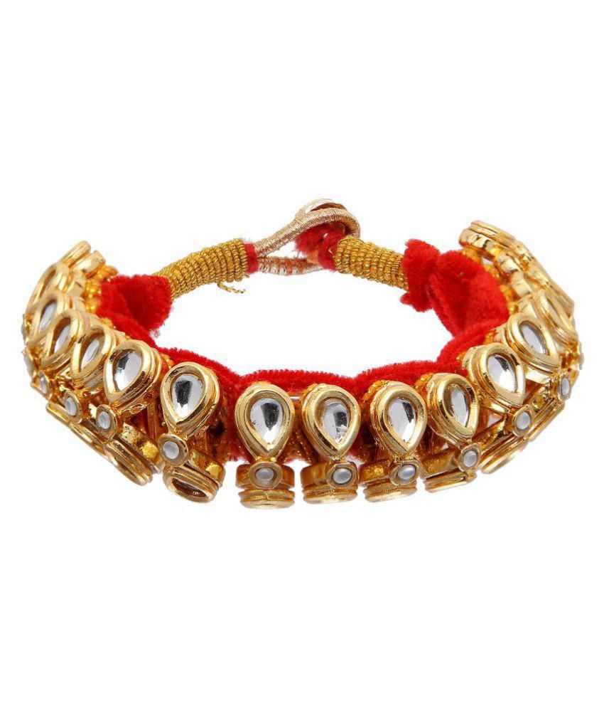 JaipurSe Ethnic Rajasthani Pochi Wedding Kundan Bracelet Jewellery for ...