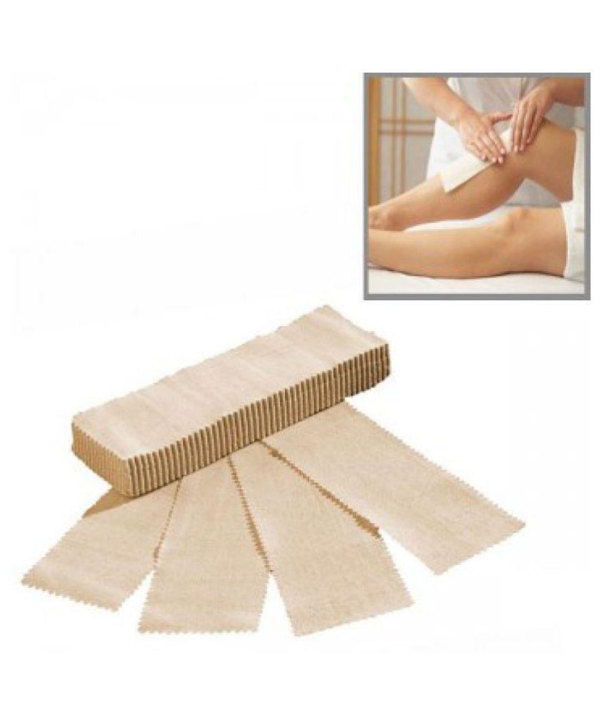 Liqon Disposable Hair Removal Body Waxing Wax Strips Brown