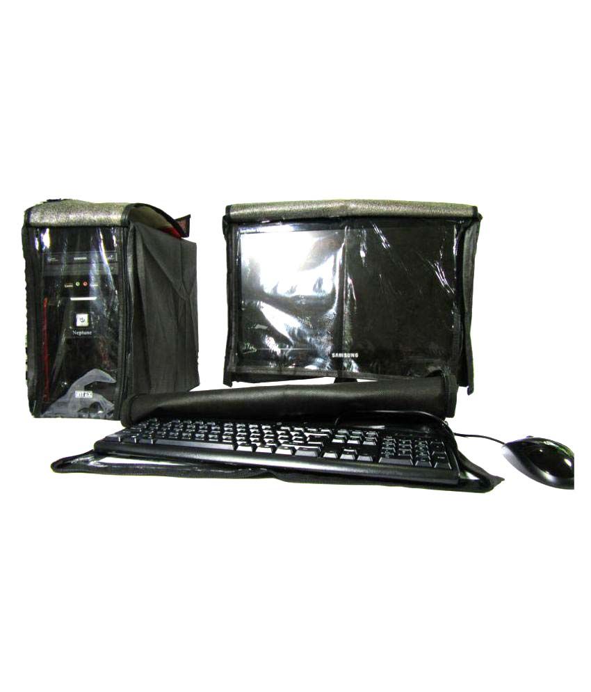 Indian Technology Three Pieces Set Computer Desktop Dust Cover For