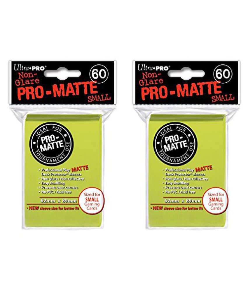 SMALL DECK PROTECTOR 60 SLEEVES PRO MATTE YELLOW