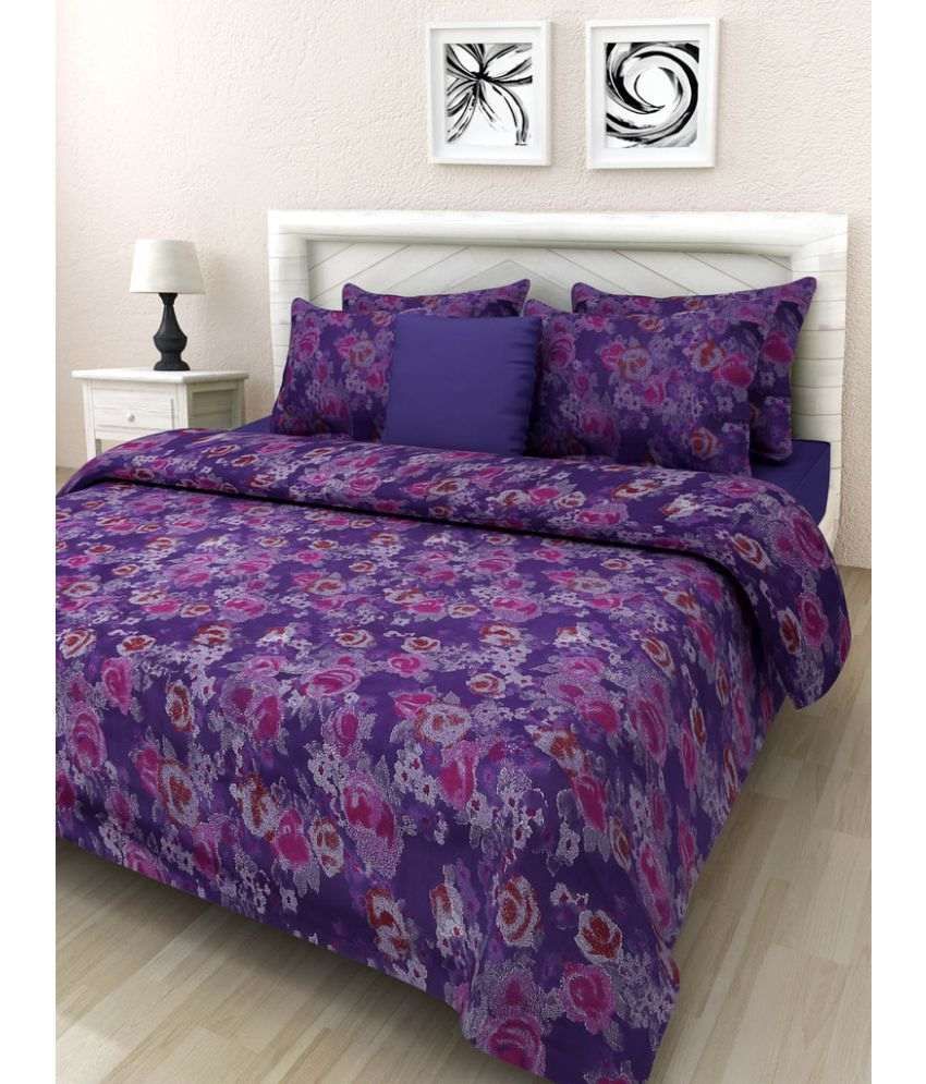 Swastika Double Satin Printed Bed Sheet - Buy Swastika Double Satin ...