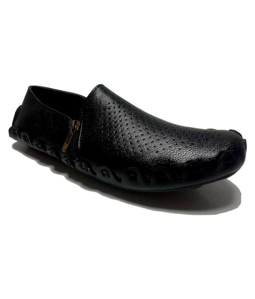 Finax Black Loafers - Buy Finax Black 