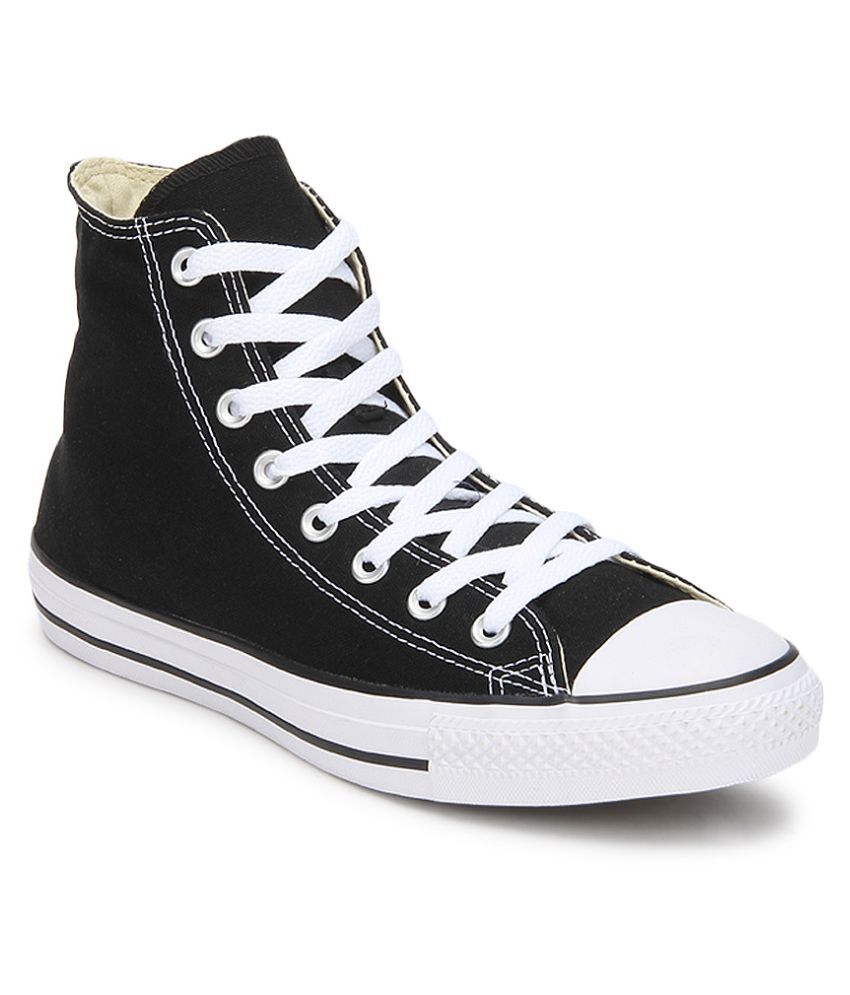 black high ankle sneakers