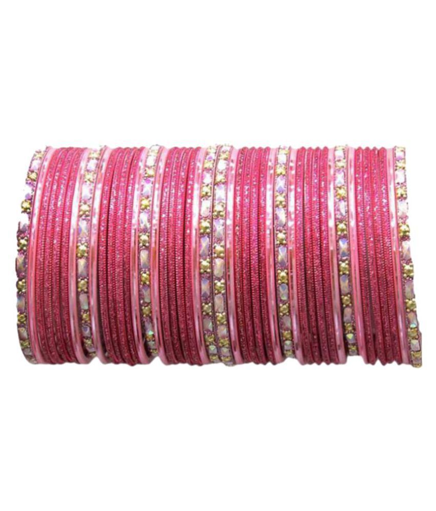 plain pink bangles