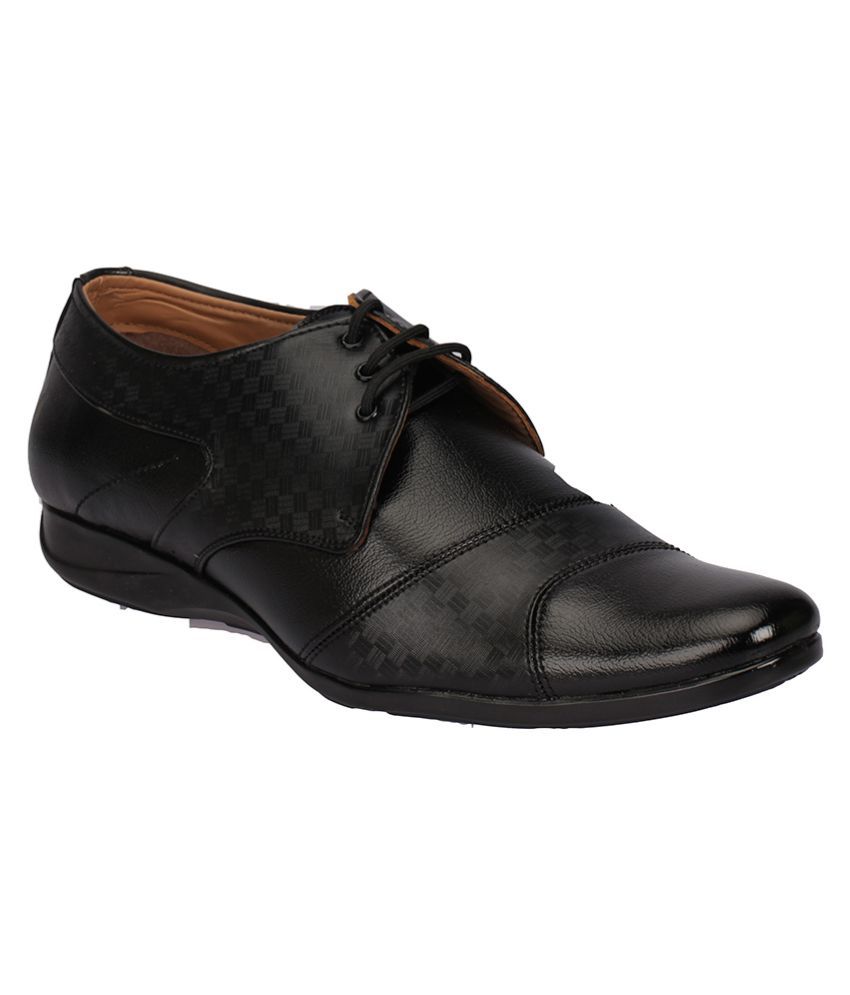 Oman Black Derby Artificial Leather Formal Shoes Price in India- Buy ...