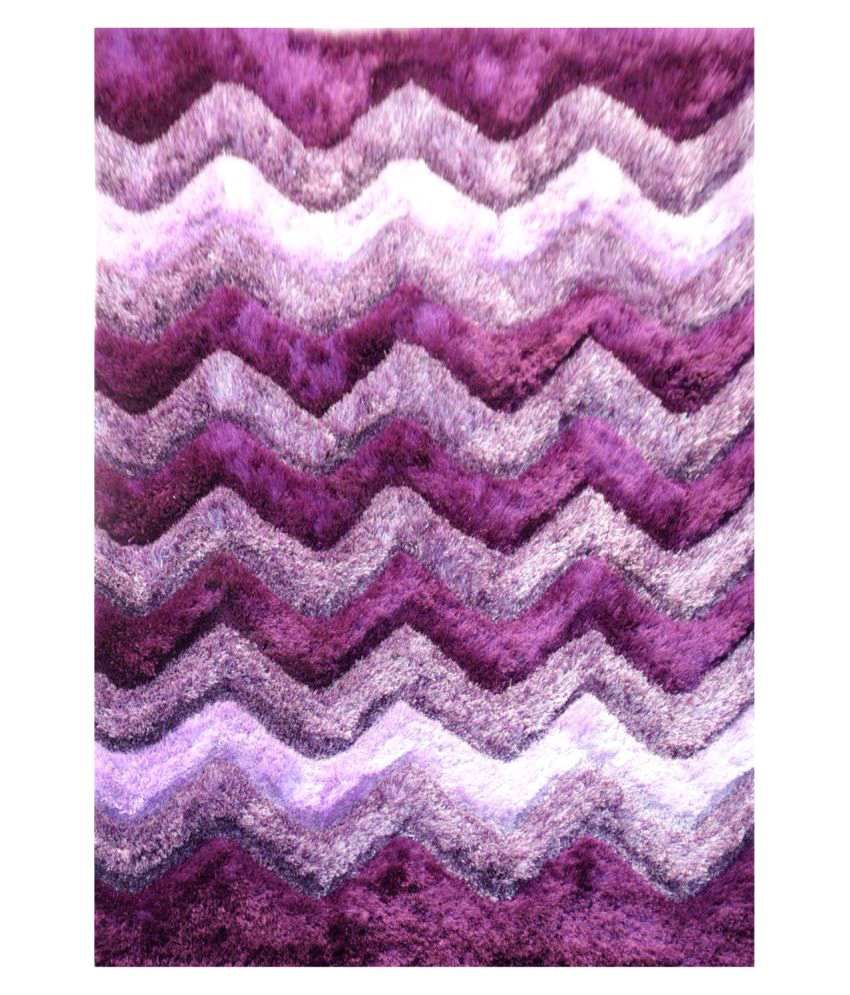 Furnishingland Purple Shaggy Carpet Printed 4x6 Ft. Buy