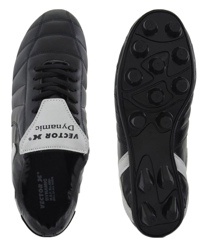 Vector X Dynamic Black Football Shoes: Buy Online at Best Price on Snapdeal