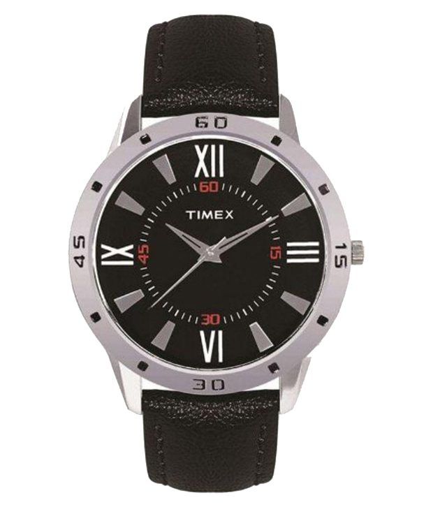     			Timepiece Black Analog Watch