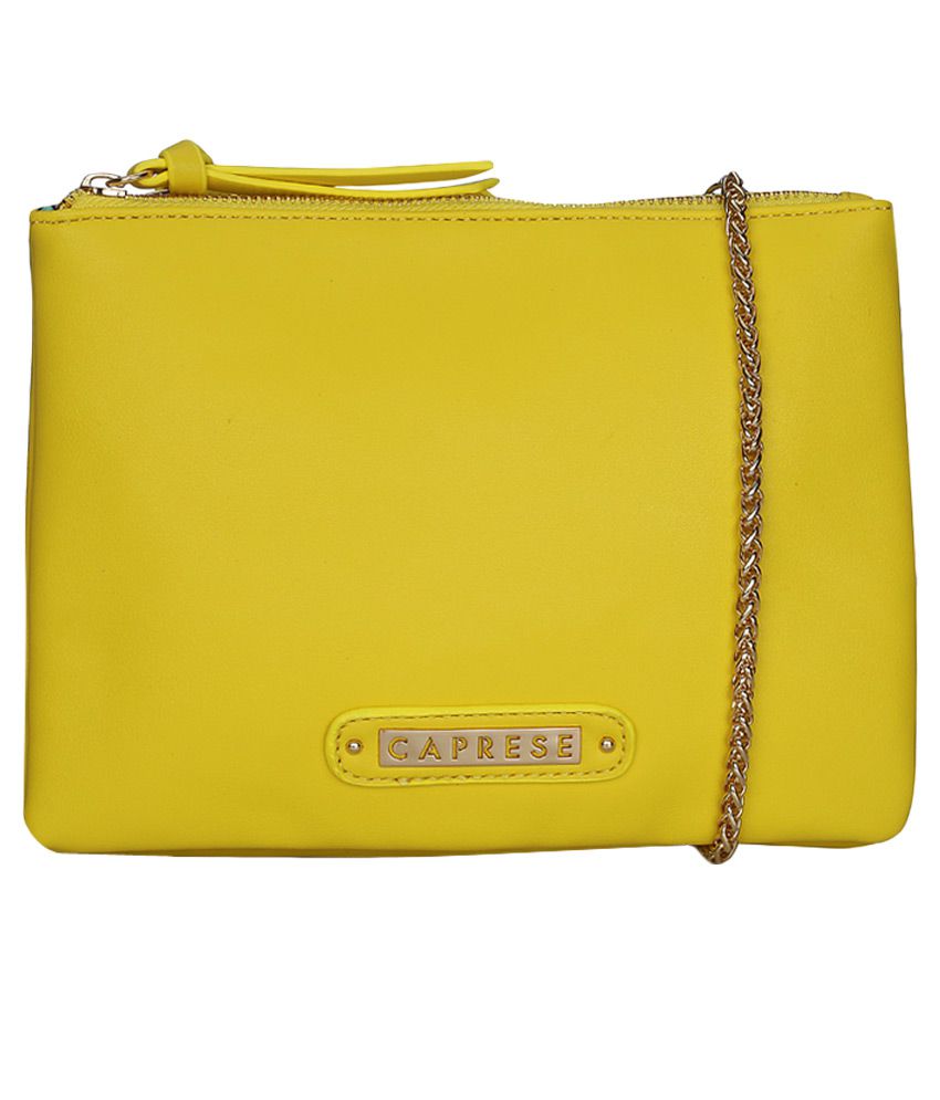 Caprese Yellow Sling Bag - Buy Caprese Yellow Sling Bag Online at Best ...