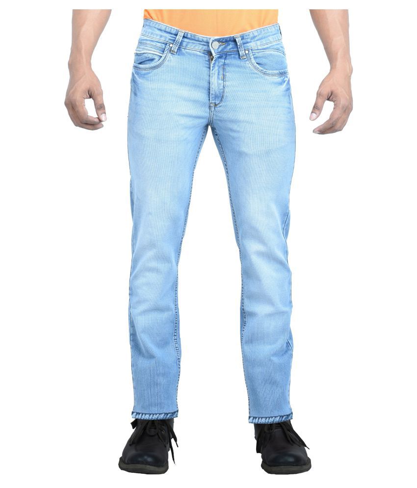 Concord Light Blue Straight Basic Jeans - Buy Concord Light Blue ...