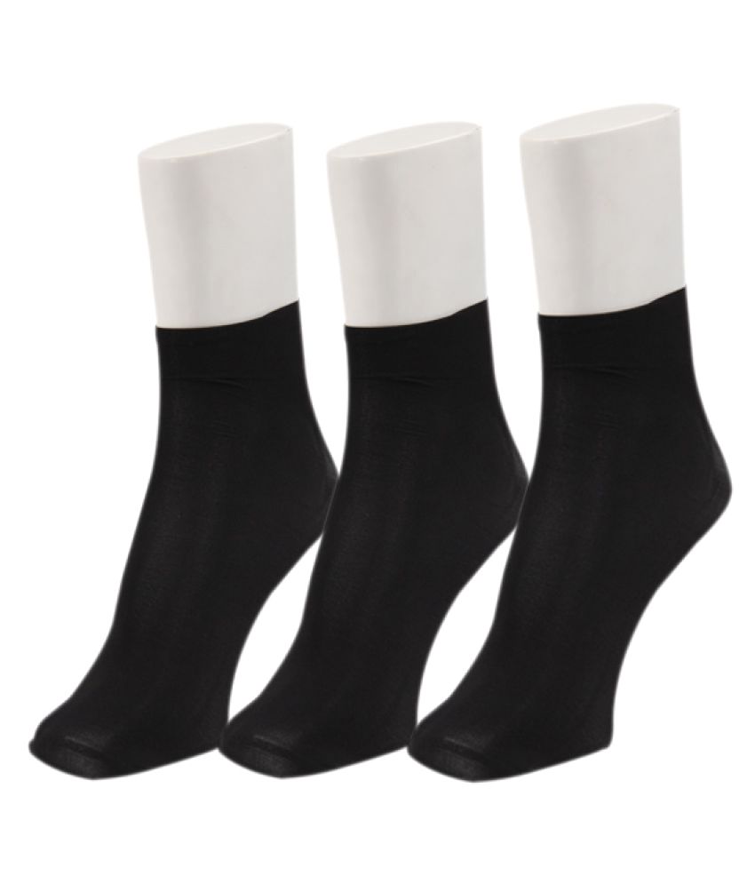     			Tahiro Black Formal Ankle Length Socks