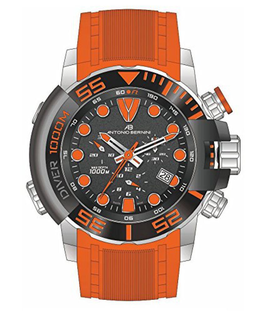 Antonio Bernini Orange Chronograph Watch - Buy Antonio Bernini Orange ...