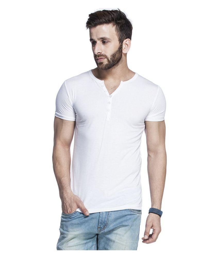 Tinted White Henley T-Shirt - Buy Tinted White Henley T-Shirt Online at ...
