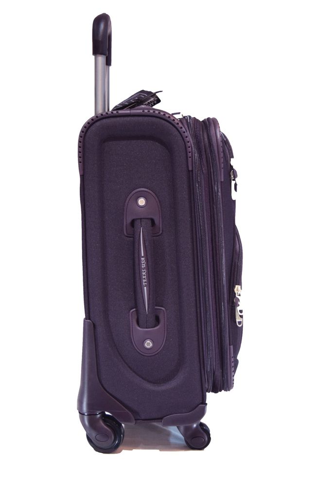 purple cabin luggage