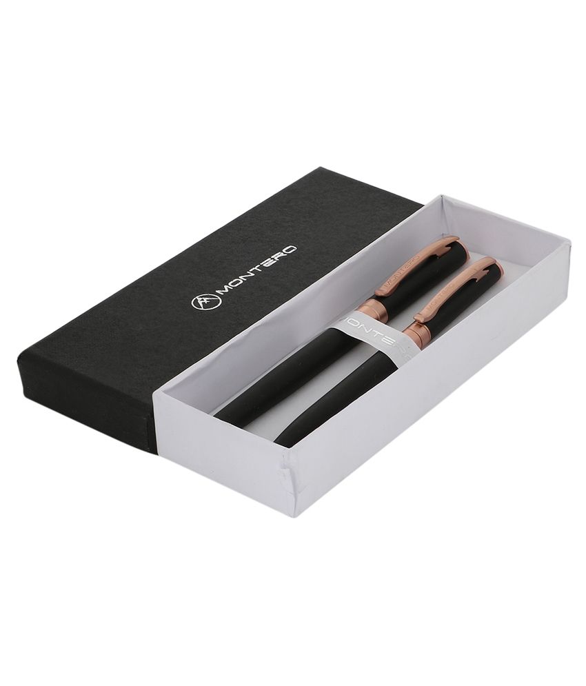 Giftvenue Montero Black Roller Ball Pens Set of 2 Buy Online at Best Price in India Snapdeal