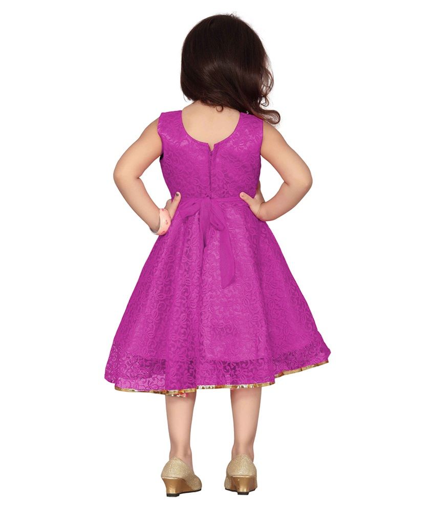 pink net frock