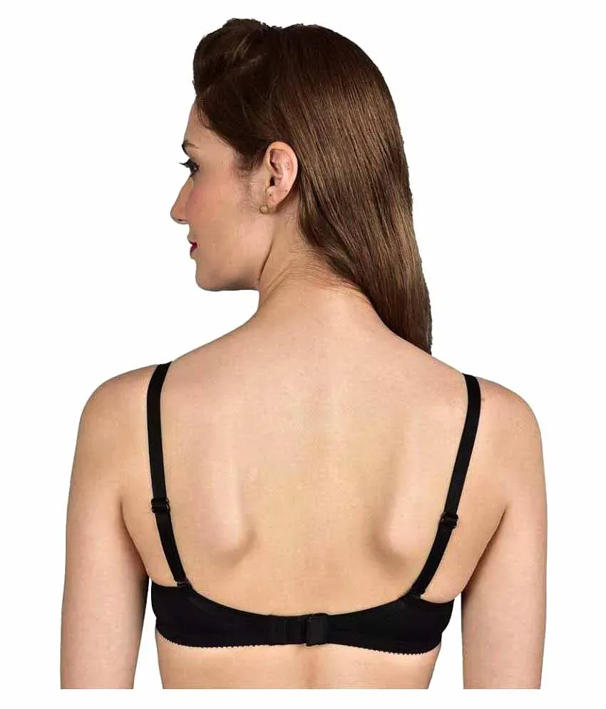 BUDDIES Cotton Cupless Bra - Black - Buy BUDDIES Cotton Cupless Bra - Black  Online at Best Prices in India on Snapdeal