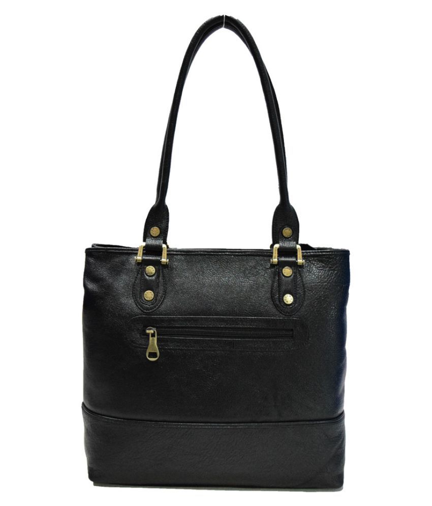 Moochies Black Pure Leather Shoulder Bag - Buy Moochies Black Pure ...