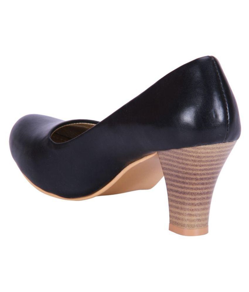 black block heels size 5