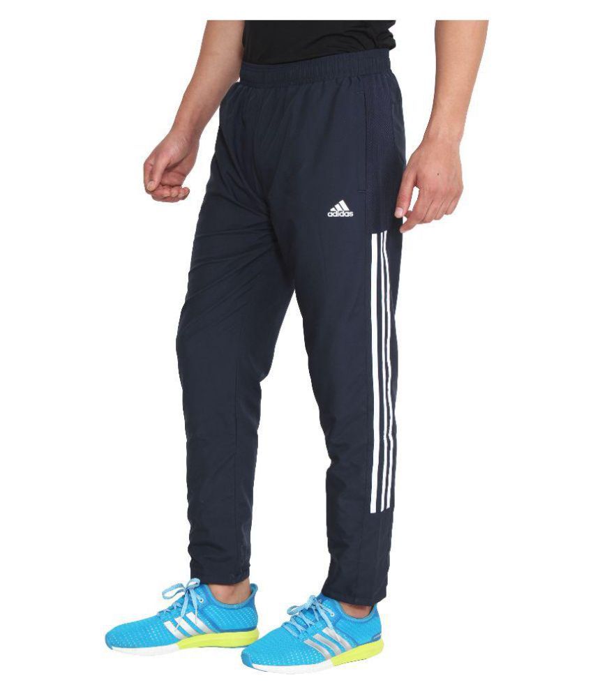 Adidas Blue Polyester Trackpants Single - Buy Adidas Blue Polyester ...