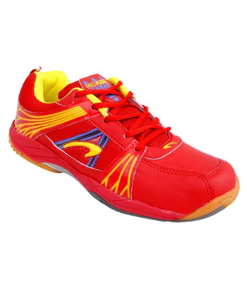 Proase BADMINTON SHOES Red Indoor Court Shoes