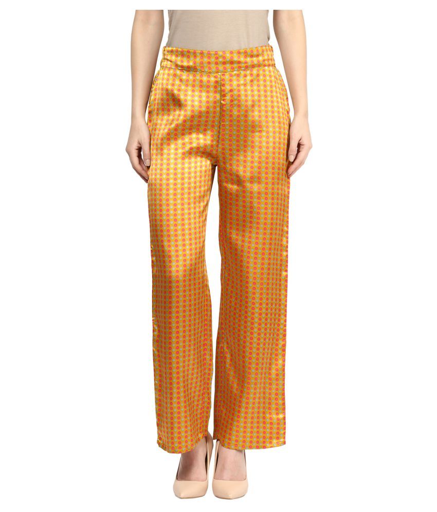 rose gold satin pants