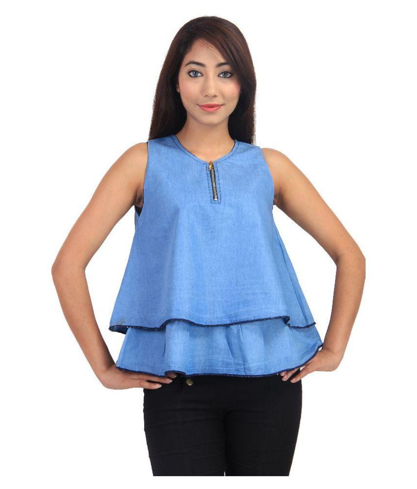 double layer peplum top