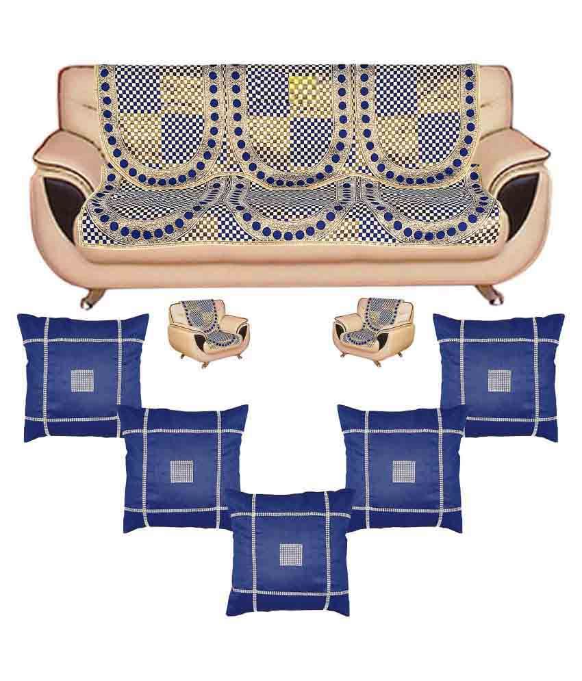 Fab Nation 5 Seater Sofa Cover Set & 5 Cushion Cover Buy Fab Nation 5