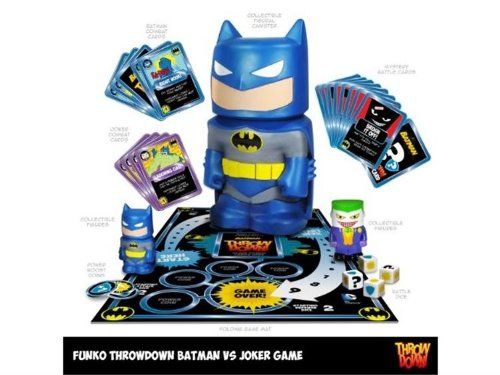 Funko BATMAN vs JOKER THROW DOWN GAME with 10