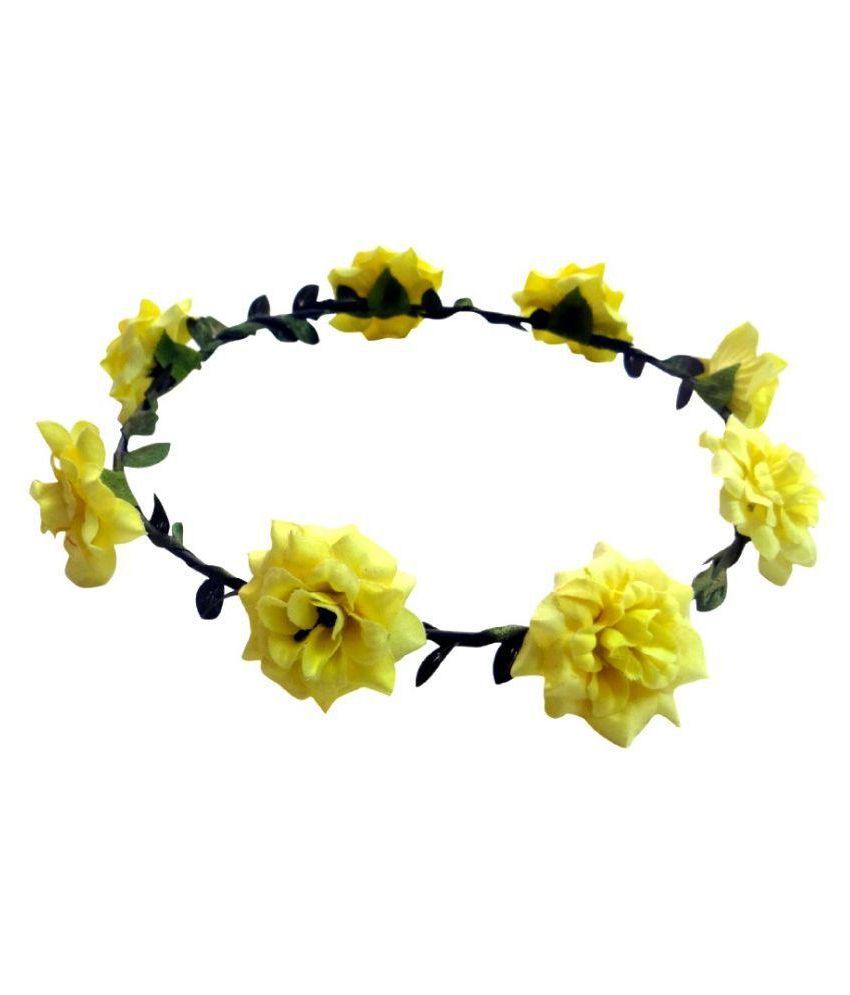Vogue Yellow Party Tiaras Hair Accessories Buy Online at Low Price in