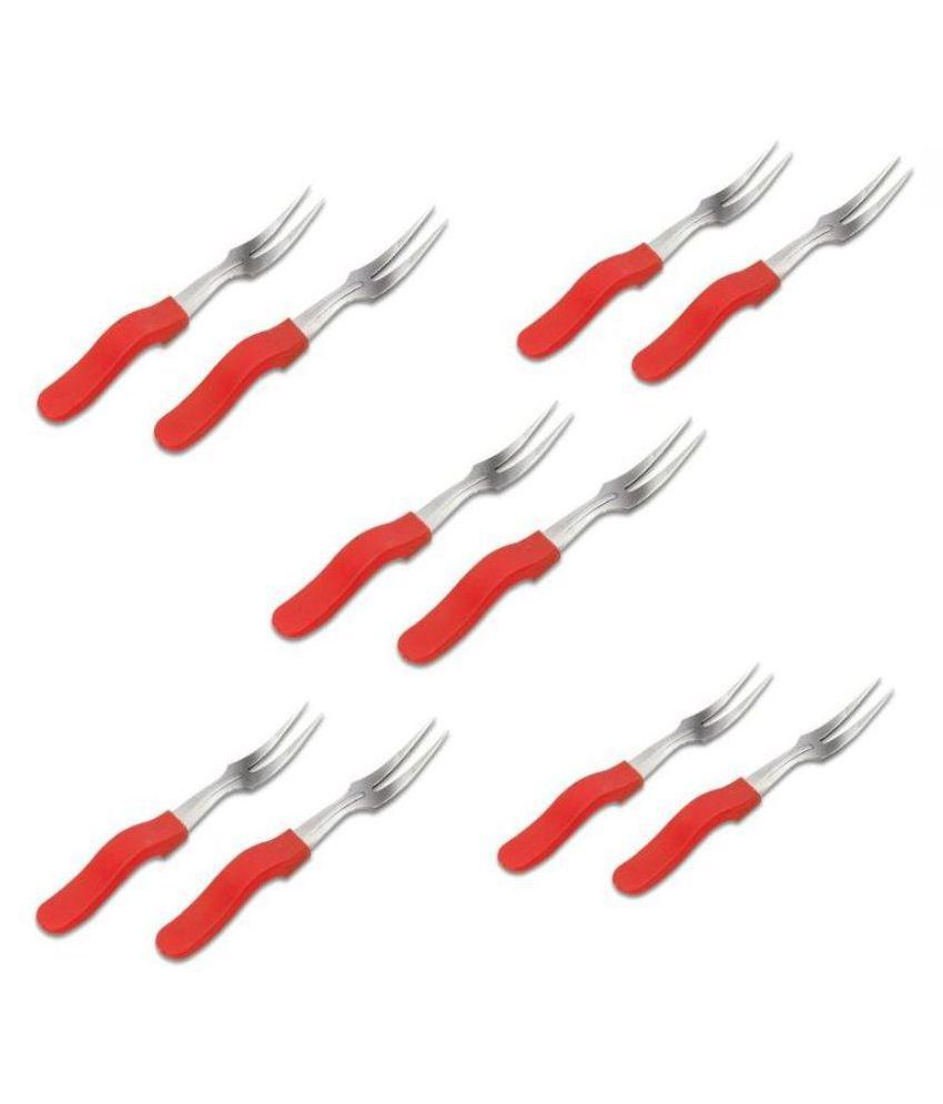 Black Cat Combo of Pizza cutter, Apple cutter and Fruit Fork set of 10