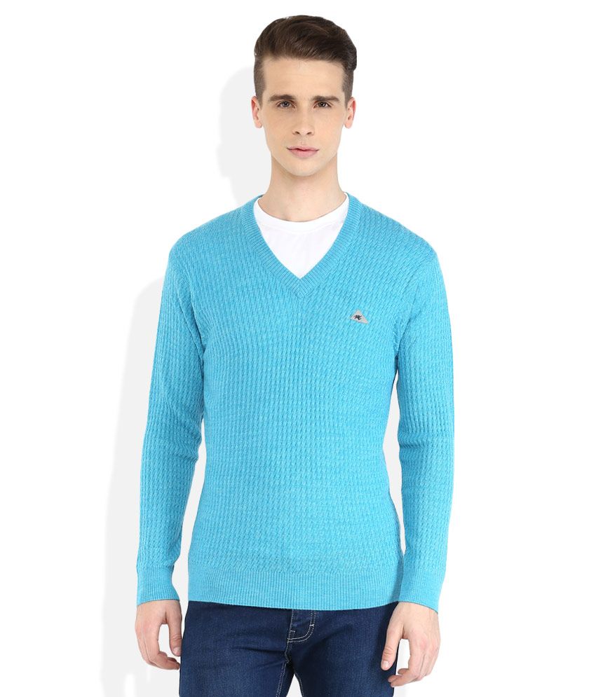 Monte Carlo Blue V-Neck Full Sleeves 