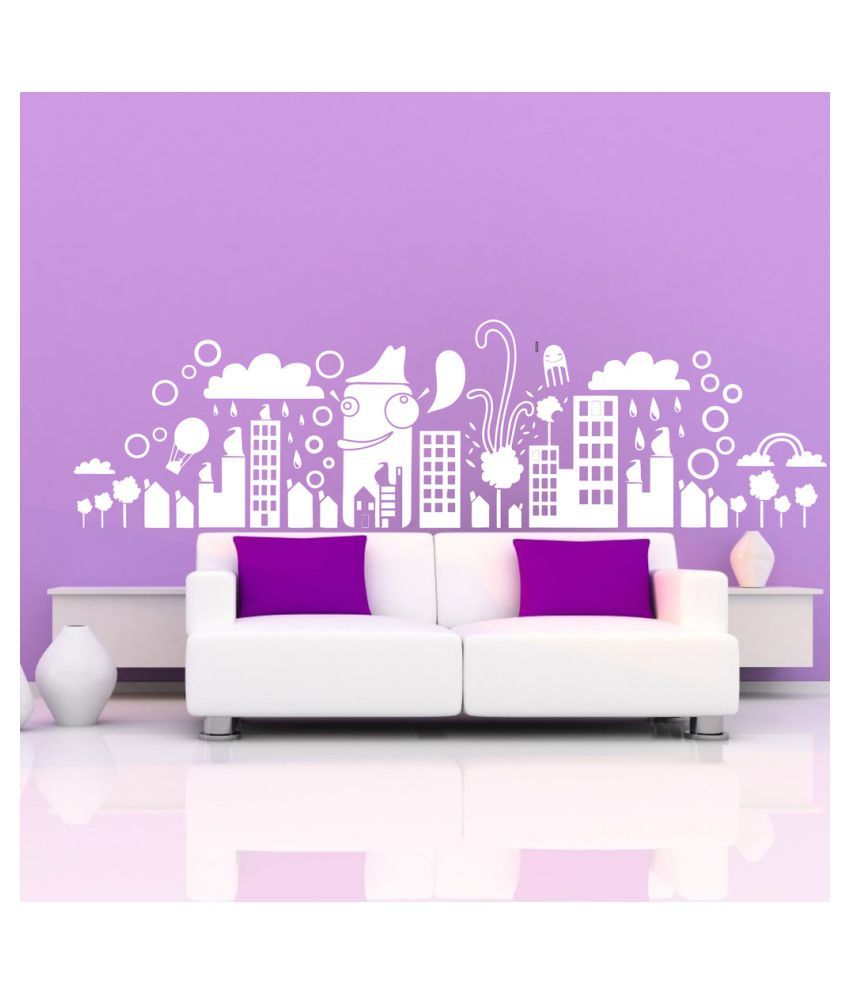     			Decor Villa My City PVC Wall Stickers