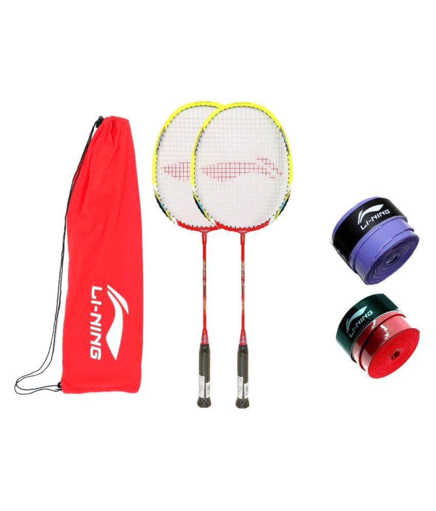 Li-Ning Combo of XP 80 Badminton Racquet with Full cover (Set of 2
