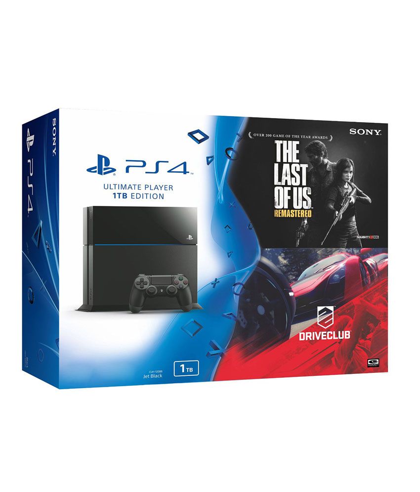    			Sony Playstation 4 1TB Console with Free Games (The Last of US and Drive Club )