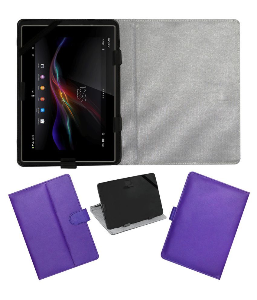 Sony Xperia Z4 Flip Cover By ACM Purple Cases & Covers Online at Low