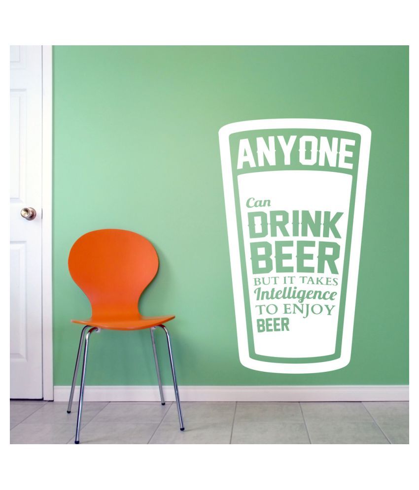     			Decor Villa Anyone can drink PVC Wall Stickers