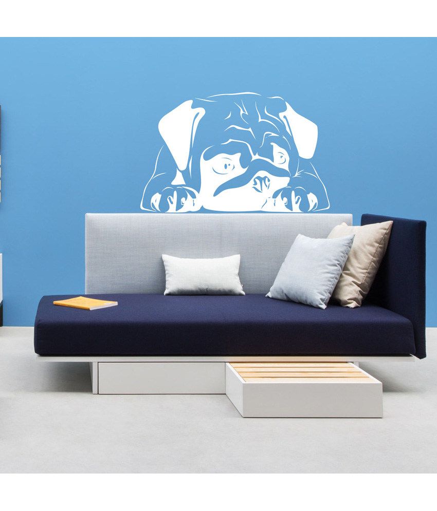     			Decor Villa Sad Dog PVC Wall Stickers