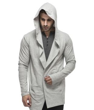tinted men's cotton blend cardigan