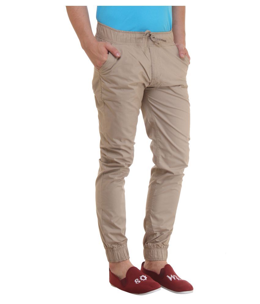 beige color joggers