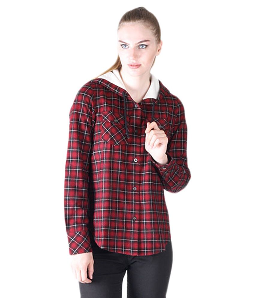 Buy Owncraft Red Woollen Shirt Online 