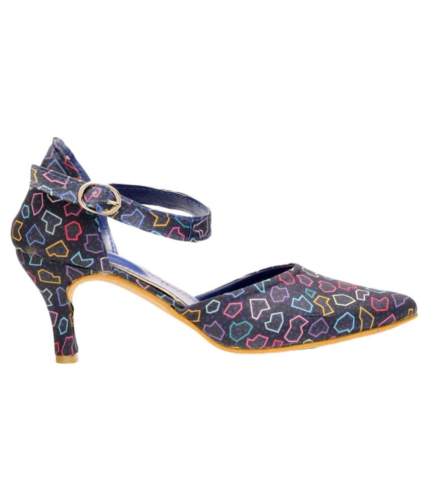 Nell Multi Color Kitten Heels Price in India- Buy Nell Multi Color ...