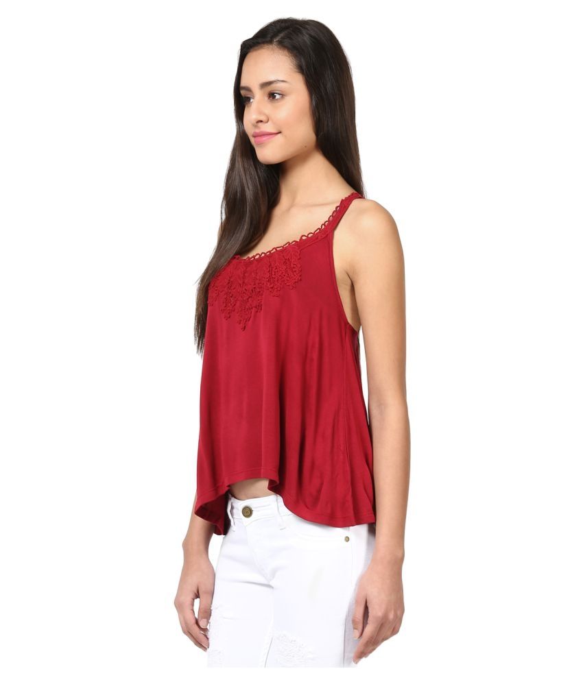 Grain Red Cotton Crop Tops Buy Grain Red Cotton Crop Tops Online at