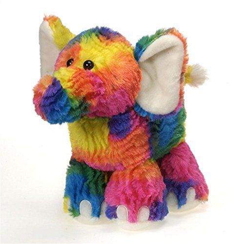 rainbow elephant stuffed animal