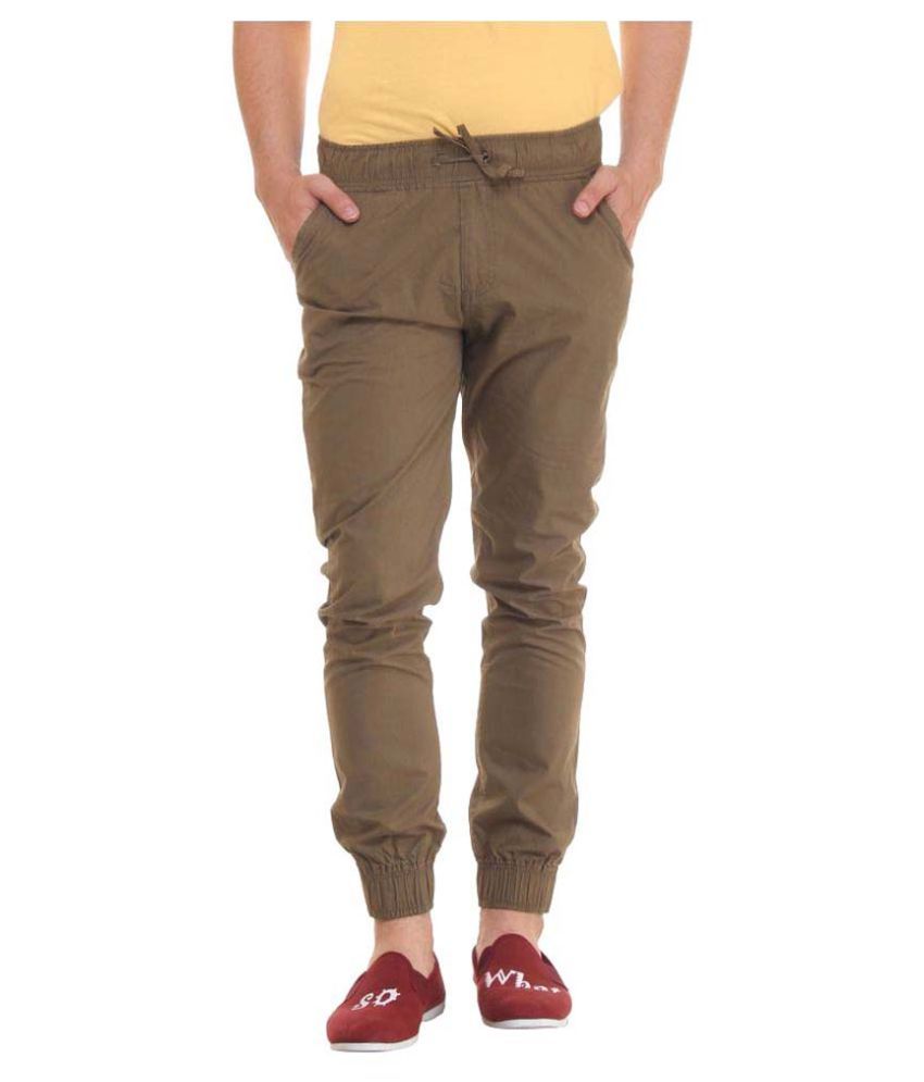 brown joggers petite