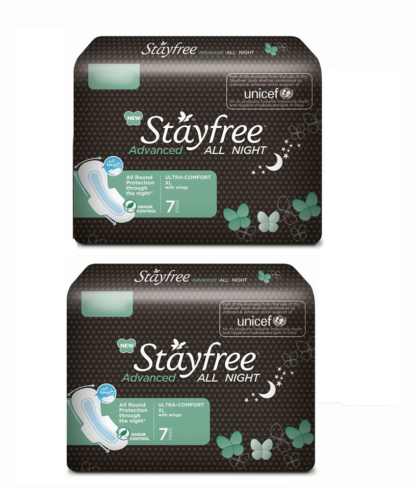 Stayfree Stayfree XL Sanitary Pads 2 gm Pack of 2 Buy Stayfree Stayfree XL Sanitary Pads 2 gm