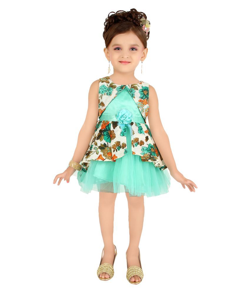 green colour ka frock