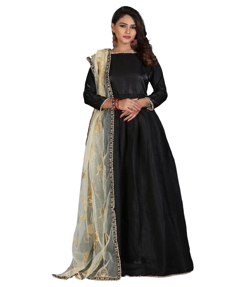 black silk frock