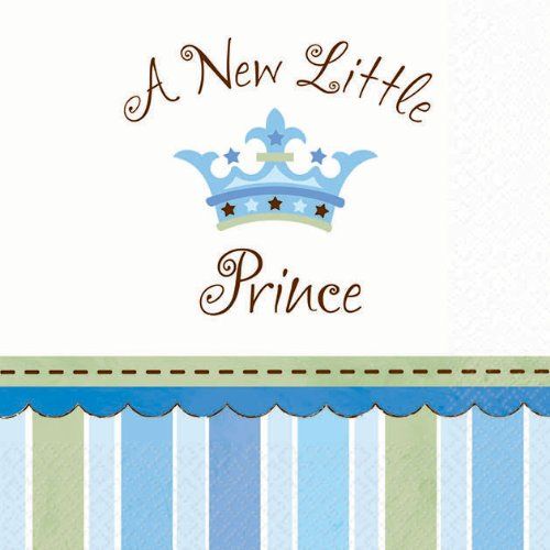 Amscan Cute Little Prince Beverage Baby Shower Party Supply Paper Napkins 5 5 X 5 5 Blue Buy Amscan Cute Little Prince Beverage Baby Shower Party Supply Paper Napkins 5 5 X 5 5 Blue